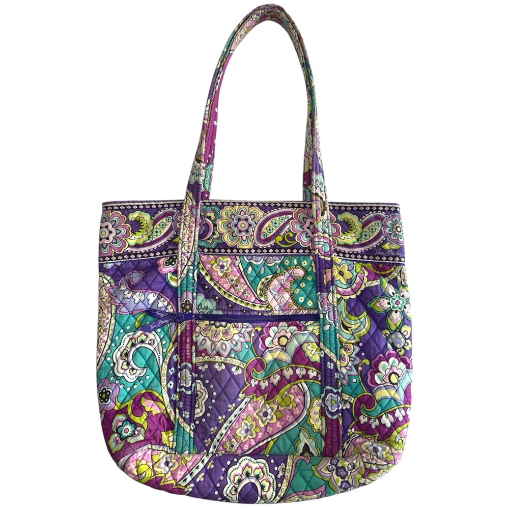 Vera Bradley Heather Paisley Print Tote Bag, Zip ID Case, and Coin Purse - Picture 7 of 16